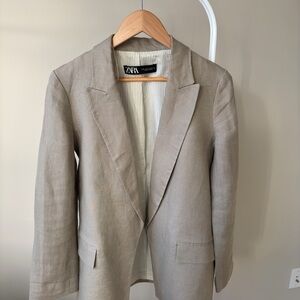 Zara Linen Blazer